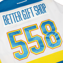 Better™ Gift Shop / Sherwood - "B Logo" White/Yellow Home Hockey Jersey